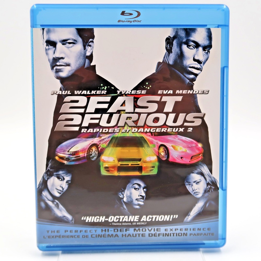 2 Fast 2 Furious Blu-ray Disc 2003 Paul Walker Tyrese Gibson Action Movie
